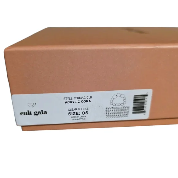 Cult Gaia Cora Acrylic Bag in Clear Bubble - Picture 3 of 3